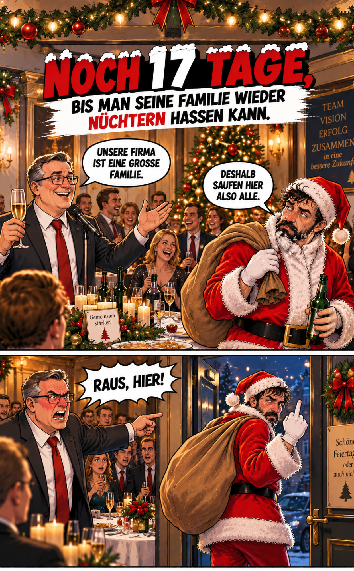 Comicseite aus dem Anti-Adventskalender