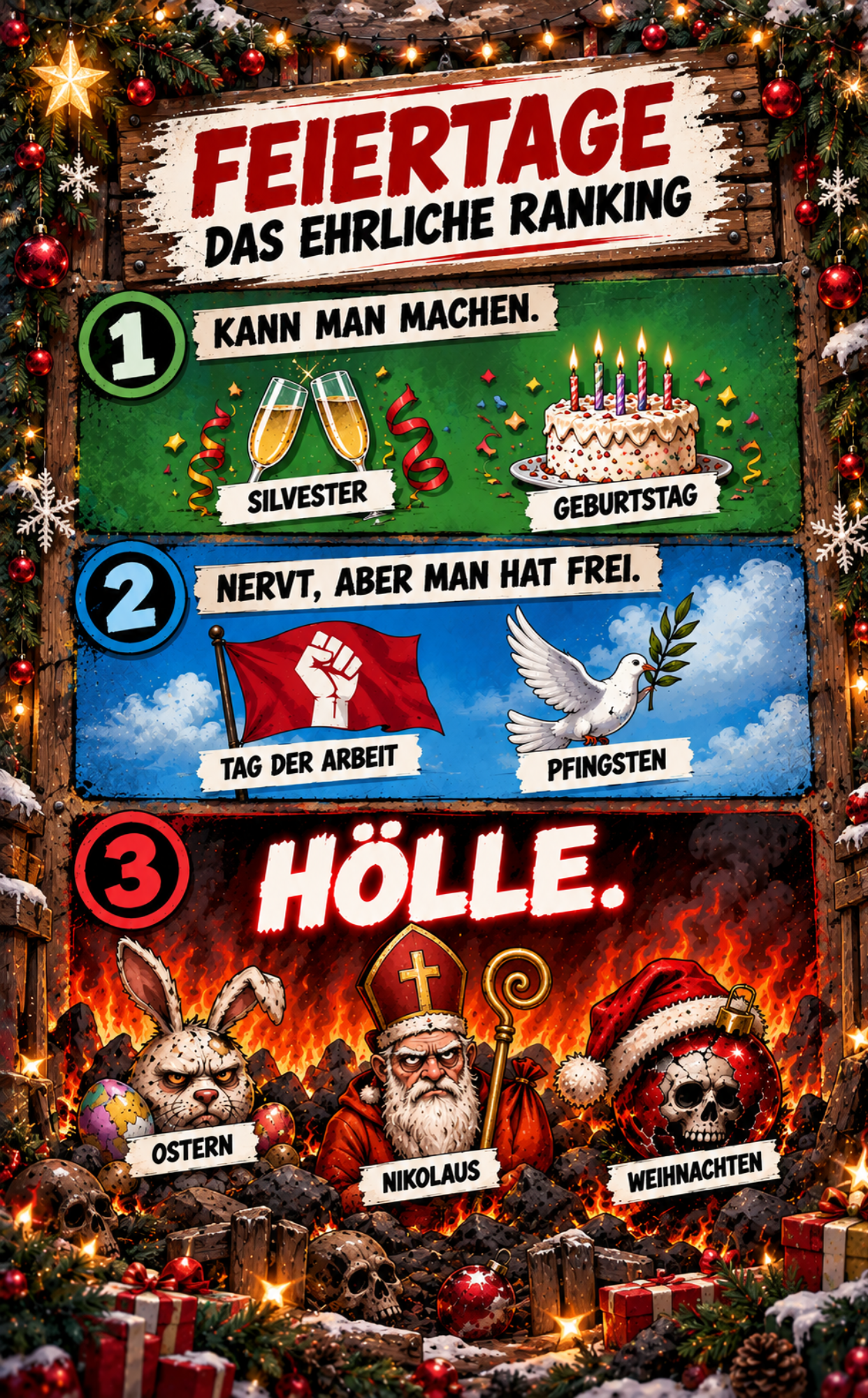 Ranking aus dem Anti-Adventskalender